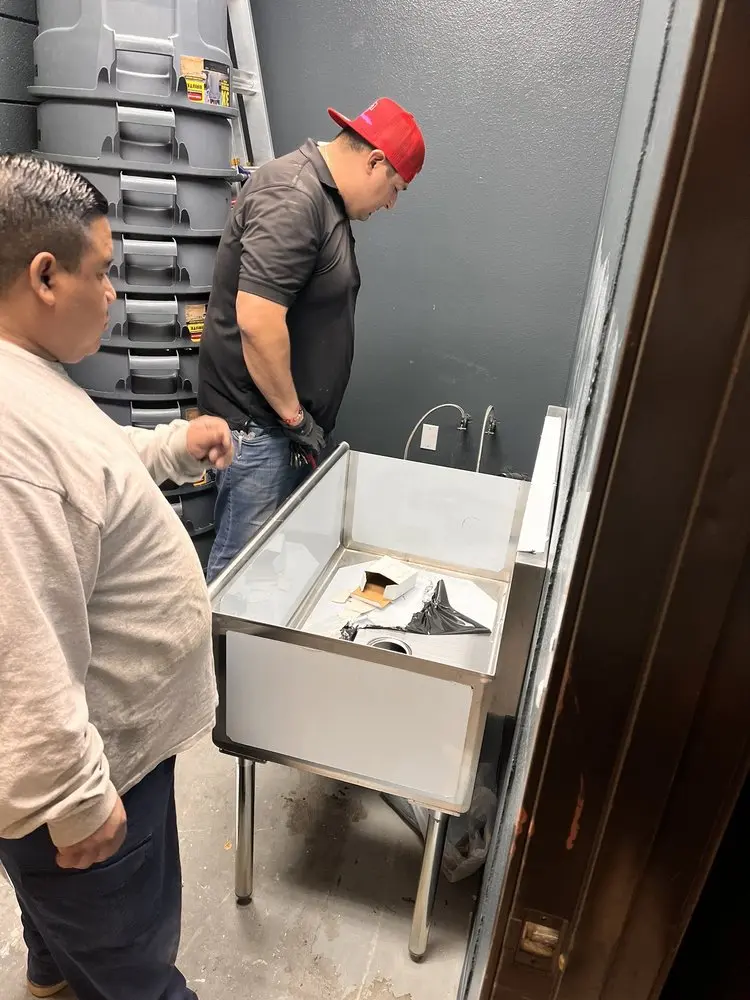 Commercial plumbing and sink installation in Westmont